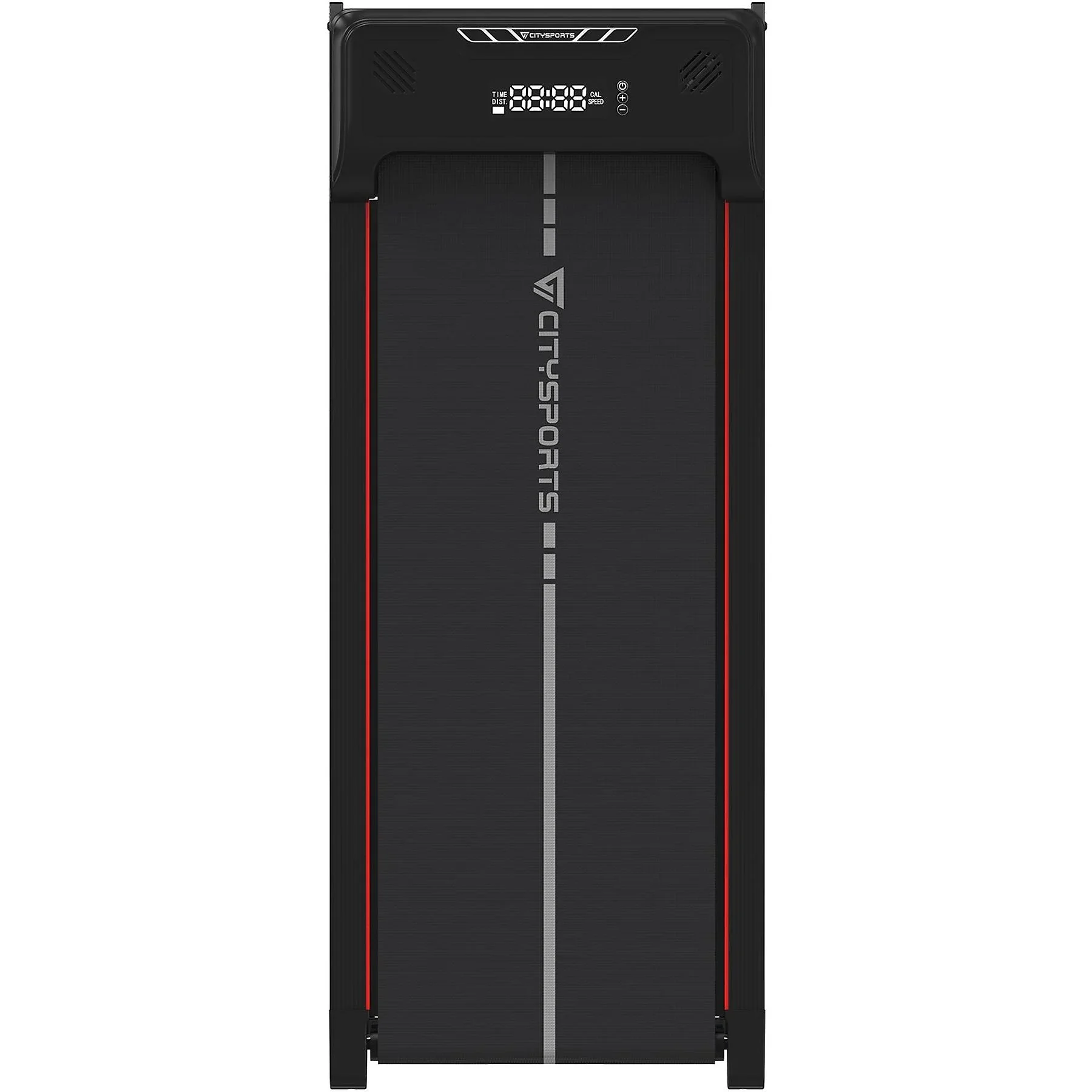 CITYSPORTS „WP6“ – Walking Pad für Zuhause & Büro, 1–6 km/h, Schwarz & Rot
