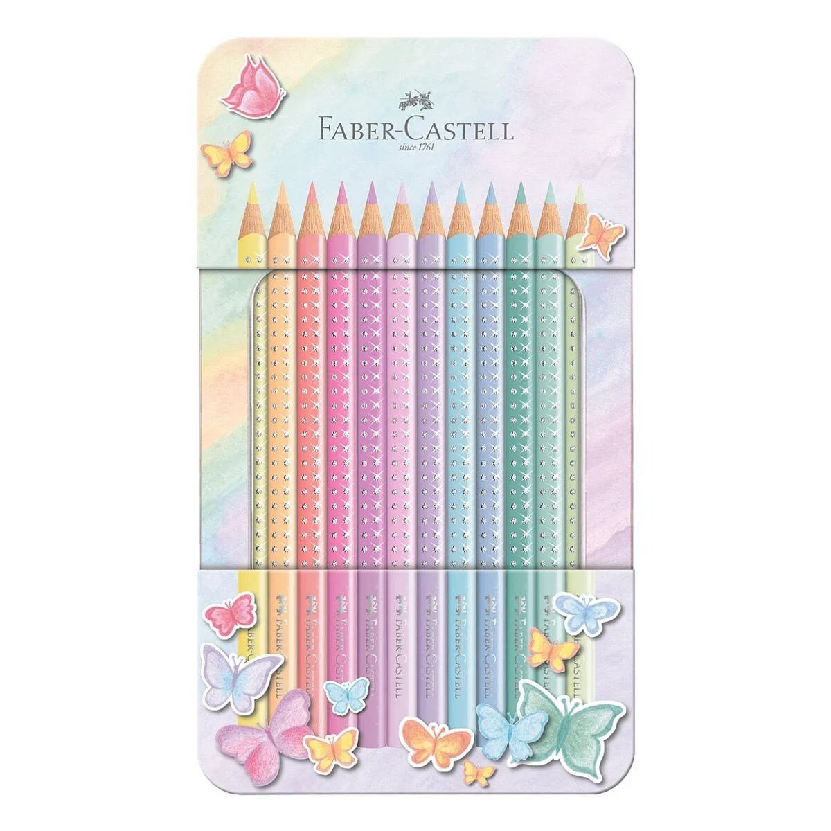 Sparkle Pastell – 12er Buntstift-Set im Metalletui