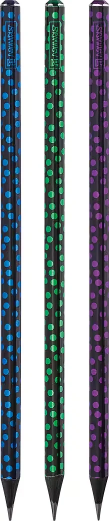 BRUNNEN Bleistift "Diamonds" – HB, rund, 3 Farben