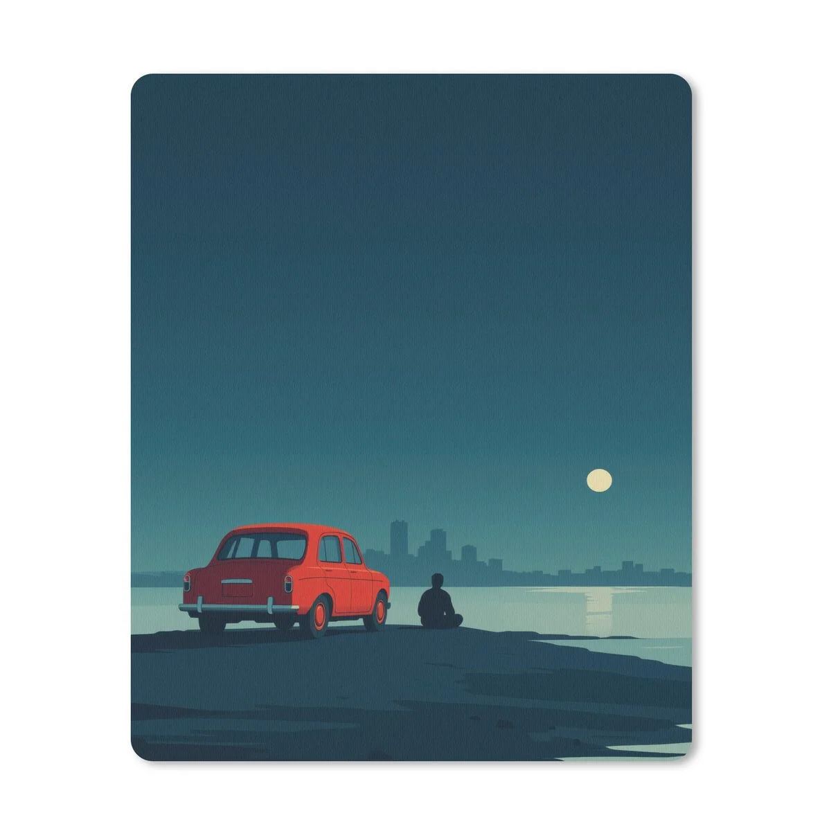 MUCHOWOW Mauspad – Auto & Vollmond