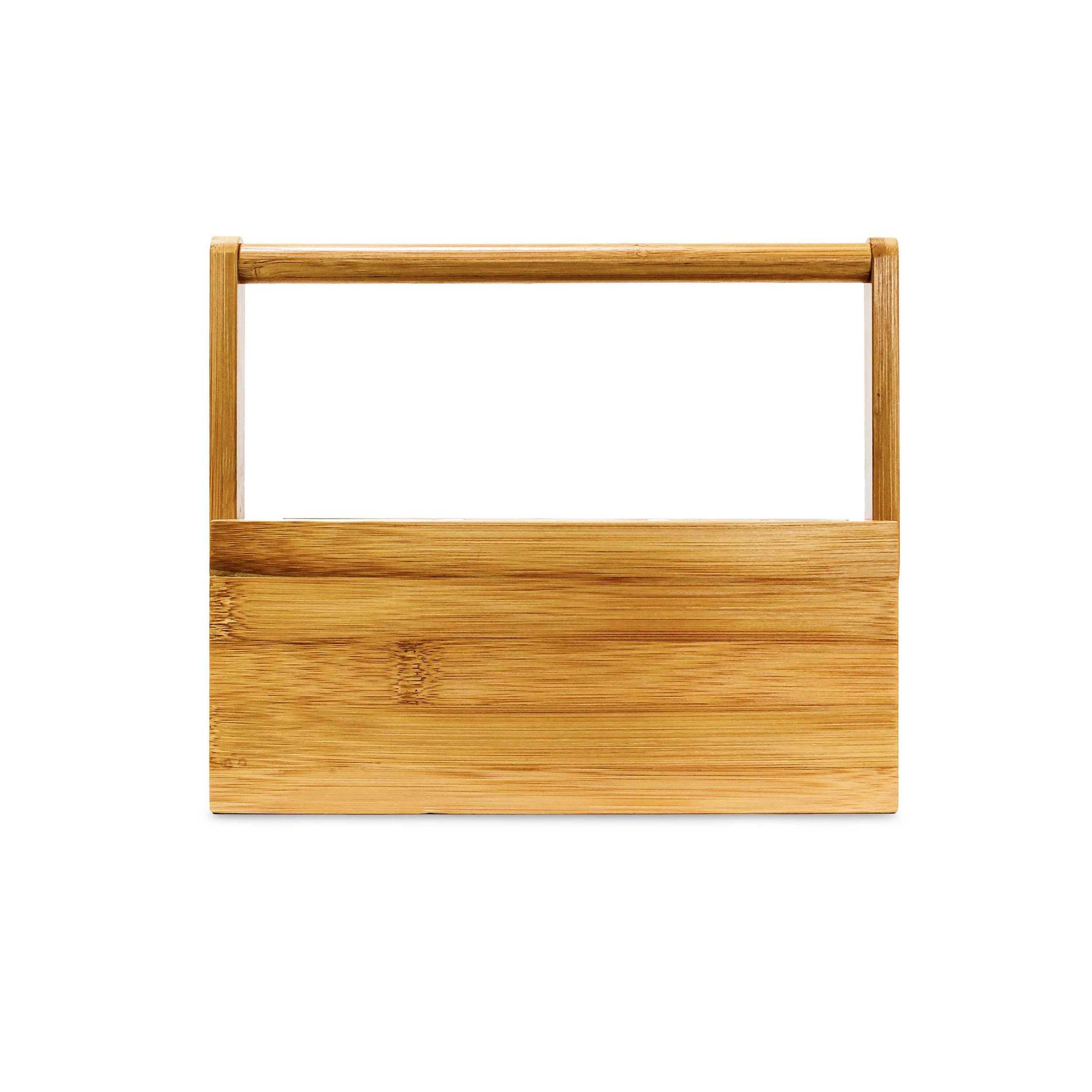 RELAXDAYS Schreibtisch Organizer aus Bambus – 4 Fächer