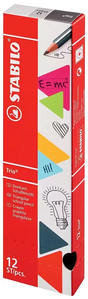 STABILO Trio HB – Pinker Dreikant-Bleistift