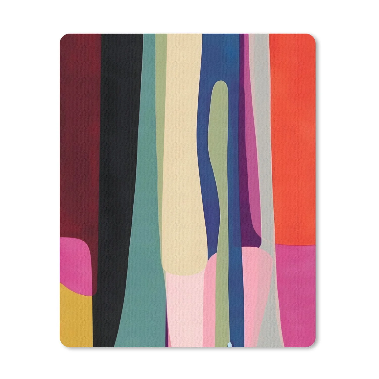 MUCHOWOW Mauspad „Farbvarianten – Vertikal – Bunt“