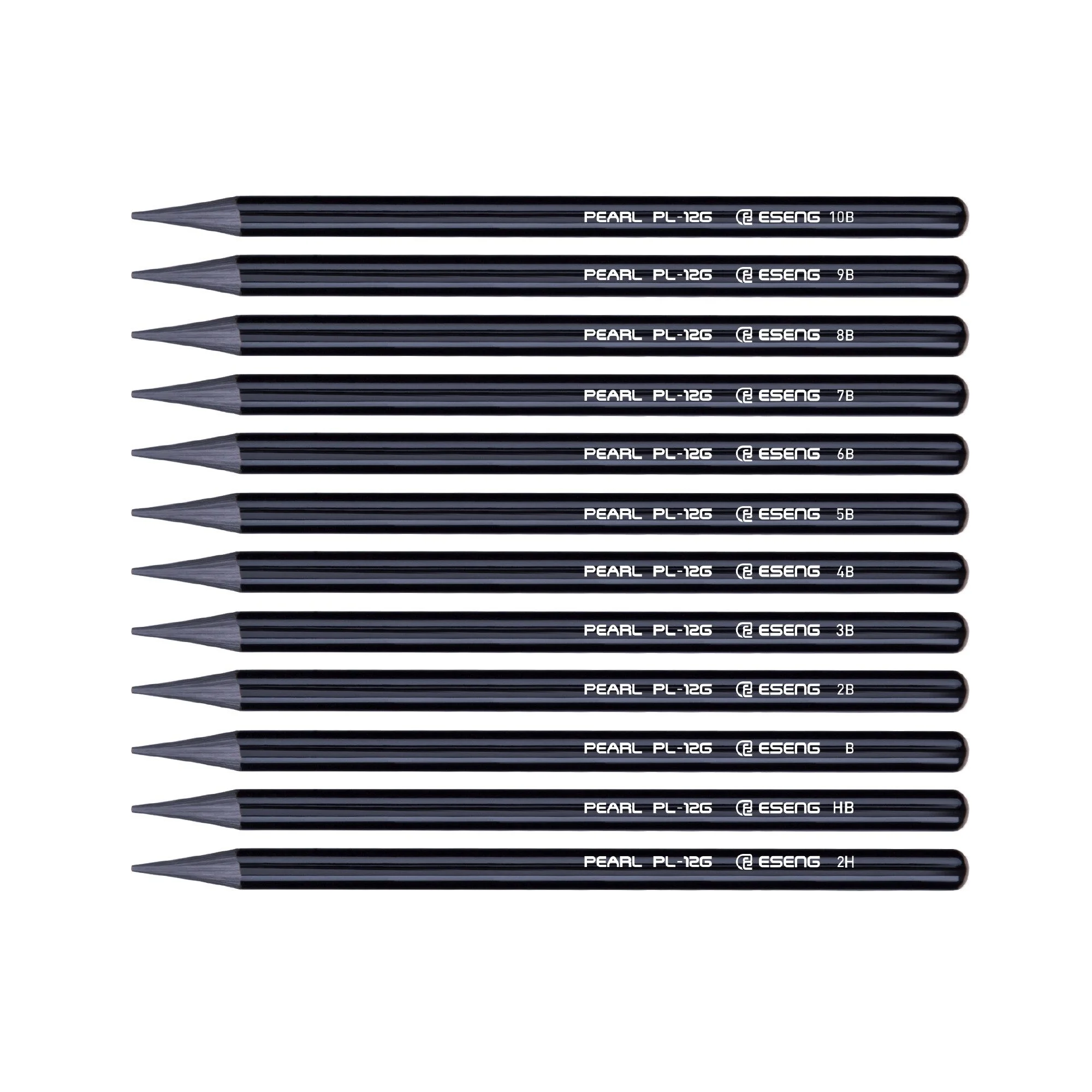 ESENG PEARL PL-12G Graphitstift-Set – 12 Härtegrade