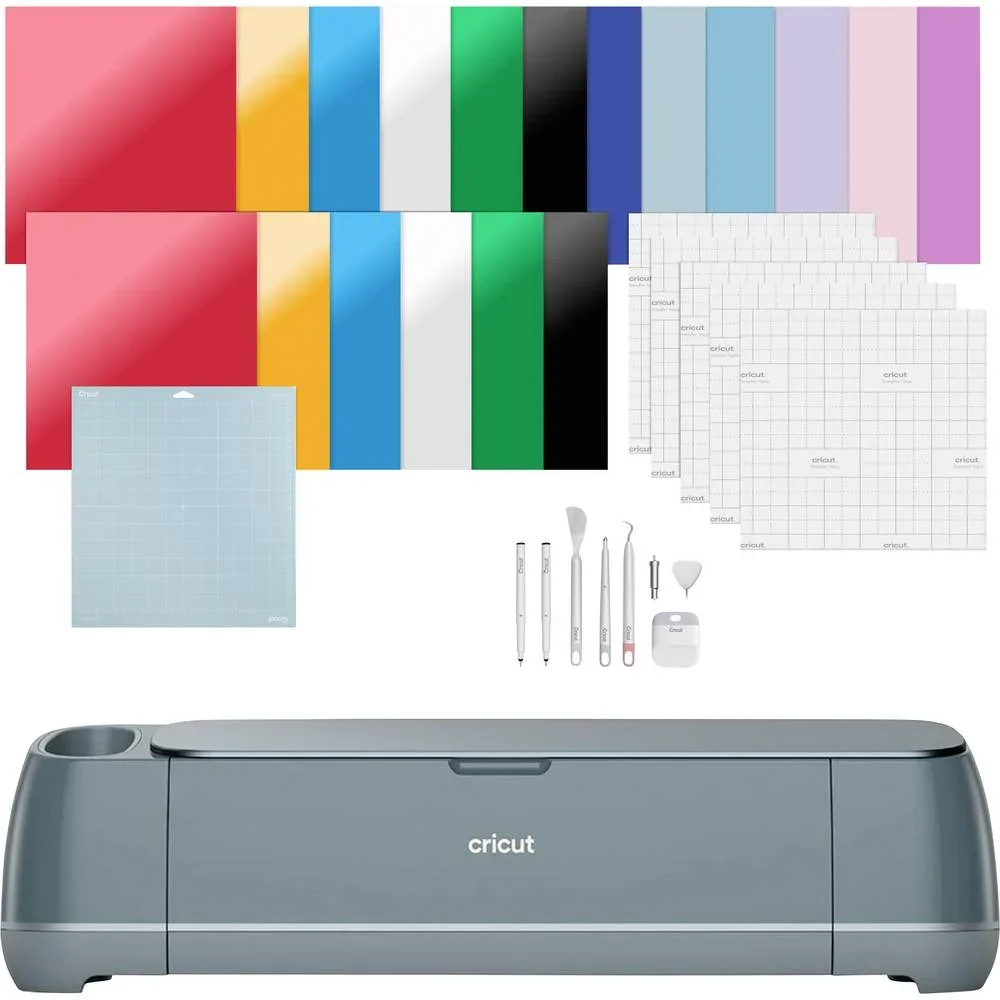 Cricut Maker 4 Essentials Bundle – Professionelles Schneideplotter-Set (Salbei)