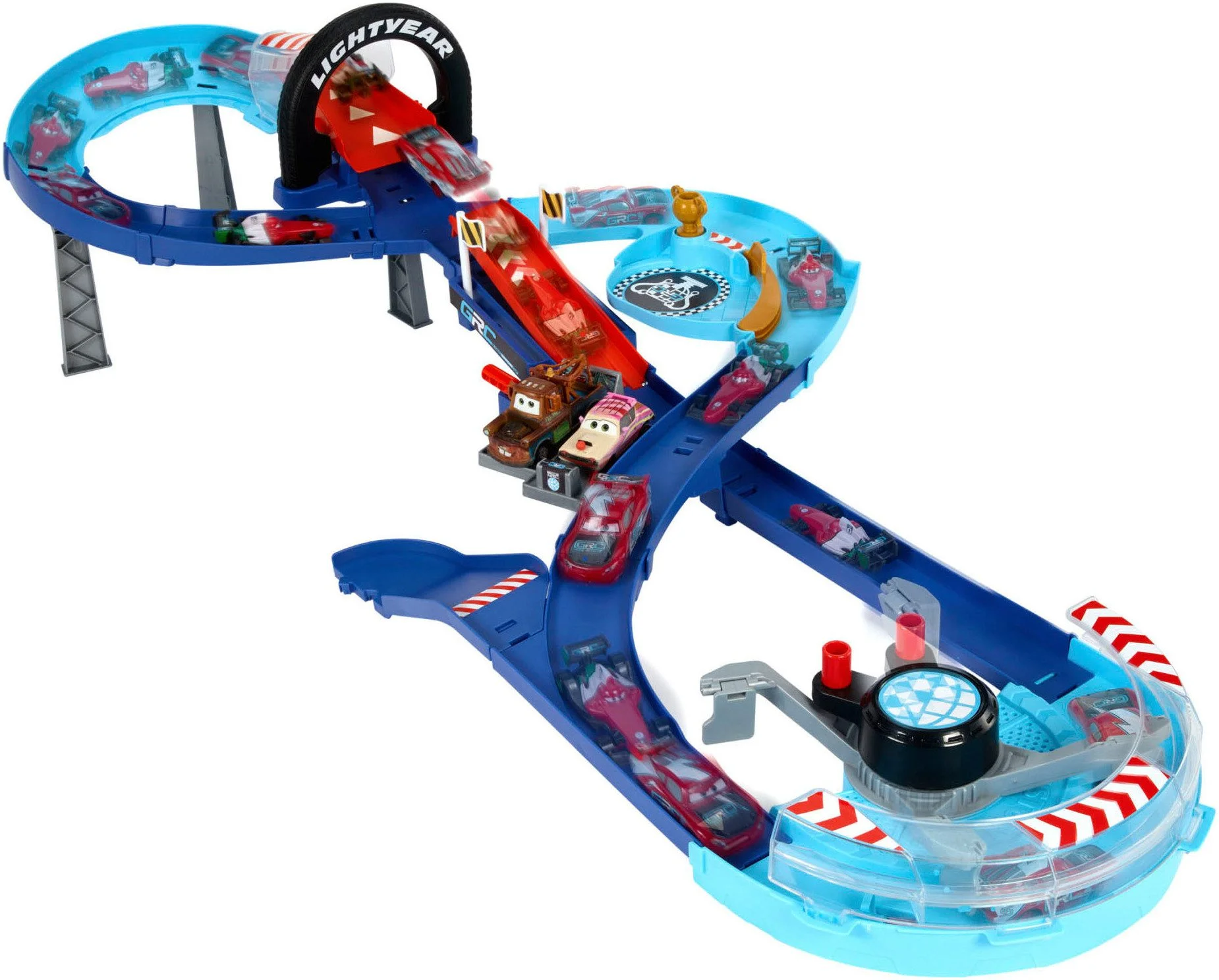 Autorennbahn »Disney Pixar Cars GRC Sprung-Rennstrecke Spielset«