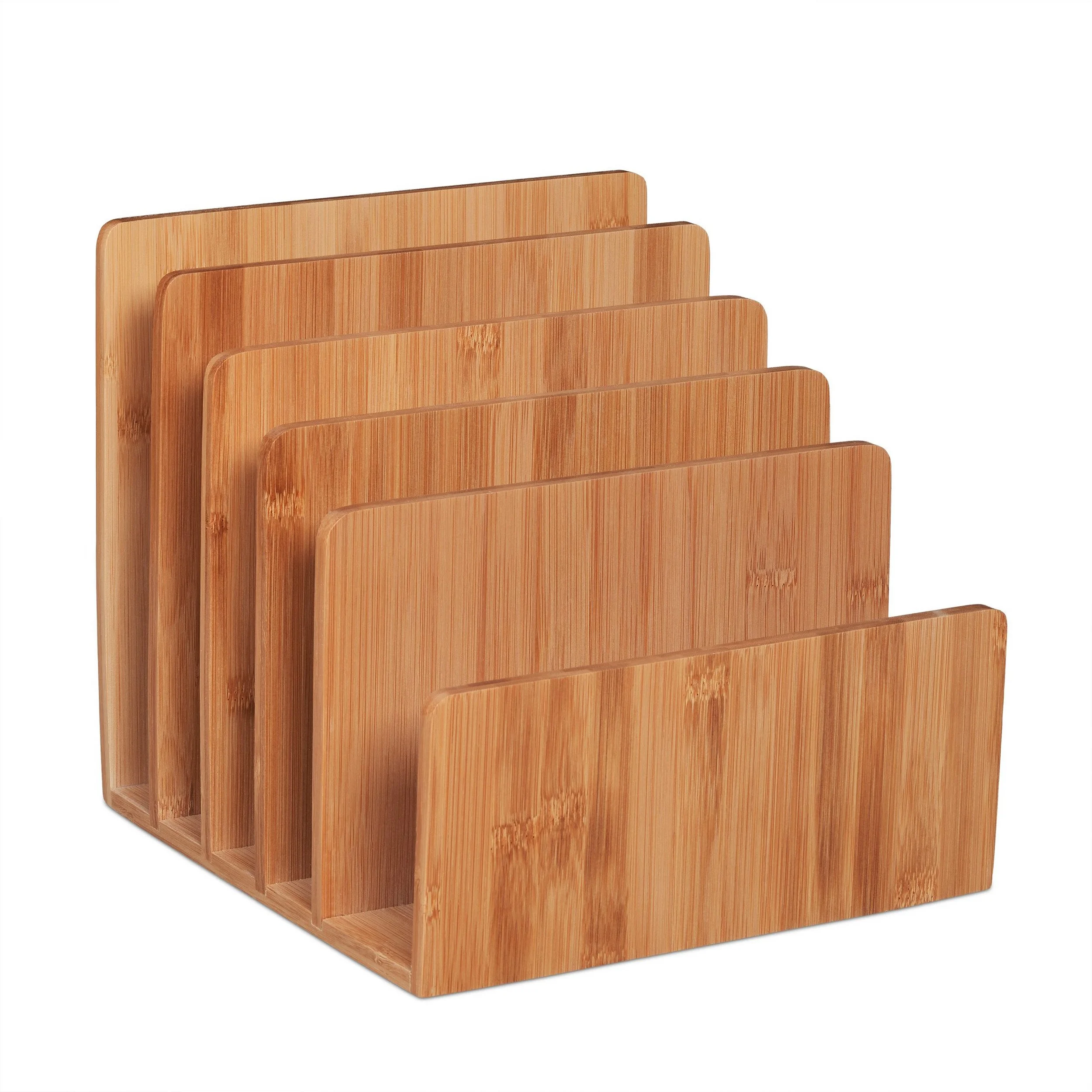 Dokumentenhalter aus Bambus – 5-fach stehend
