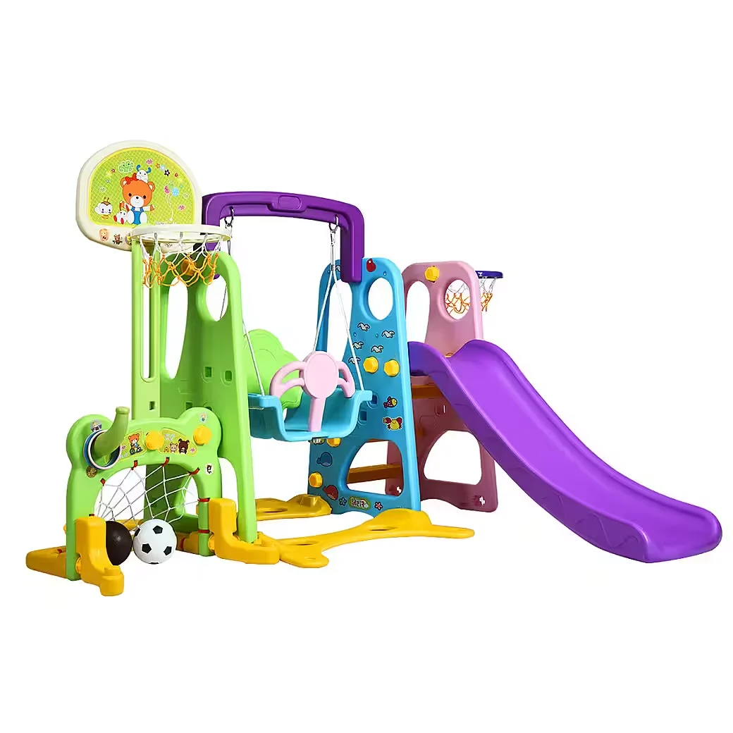 6-in-1 Spielplatz – Indoor & Outdoor, mit breiten Standbeinen